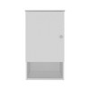 Bathbi 28" tall Medicine Cabinet with Two interior Shelves and One open Shelf - 2 of 4