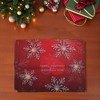 Unique Bargains Christmas Place Mats Linen Red Gold Tone 13"x17.7" 2 Pcs - 2 of 4