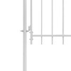 vidaXL Garden Gate Steel 39.4"x68.9" White - 3 of 4