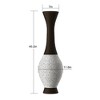 Infurnic Decorative Vases Metal Vases Tall Standing Designer Vases Vase, Ideal Decor Accent for Bedroom, Entryway, Multicolored, 10.23"*10.23"*39" - 3 of 4