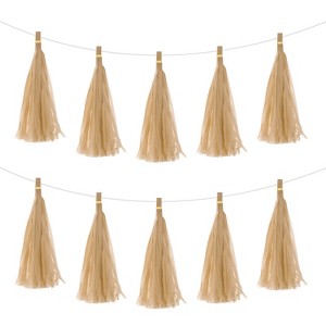 Unique Bargains Party Decoration Reusable Strong Rope Tassel Garland Banner 20 Pcs - 1 of 4