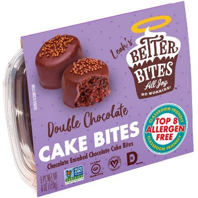 Better Bites Gluten Free Double Chocolate Chip Cake Bites - 6ct