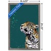 Trends International Snowtap - Jaguar Photobomb Framed Wall Poster Prints - 3 of 4