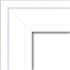 31" x 31" Non-Beveled Craftsman Wood Bathroom Wall Mirror White - Amanti Art: Modern Square Vanity, Includes Mounting Hardware - 3 of 4