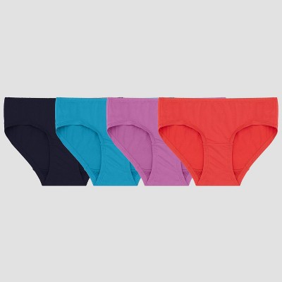 Fruit of the Loom Girls' 4pk Hipster Underwear
