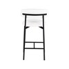Meridian Furniture,Lupita White Vegan Leather Counter Stool, Set of 2 - 4 of 4