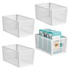 Perforated Metal Storage Bin with Handles - 3 of 4