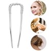 Unique Bargains Women's U-shaped Twisted Hair Pin 1 Pc - 3 of 4