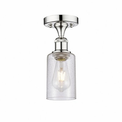Clymer - 1 Light Semi-Flush Mount In Art Deco Style-9.63 Inches Tall and 3.88 Inches Wide