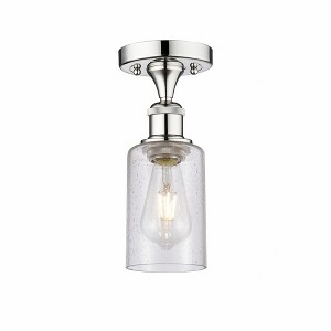 Clymer - 1 Light Semi-Flush Mount In Art Deco Style-9.63 Inches Tall and 3.88 Inches Wide - 1 of 1