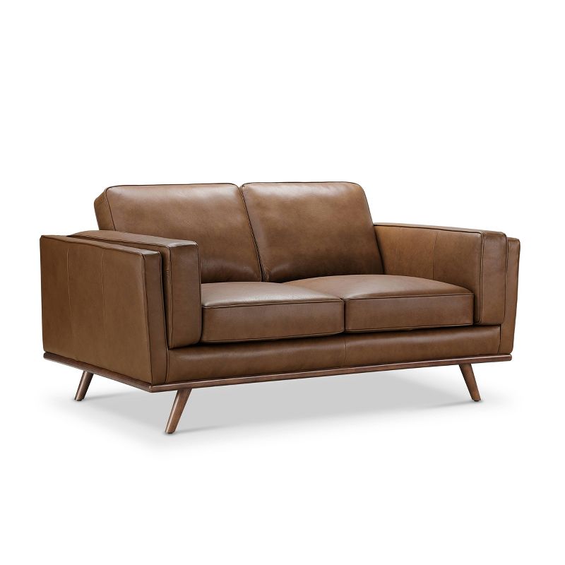 Taverly Leather Loveseat - Abbyson Living, 1 of 10