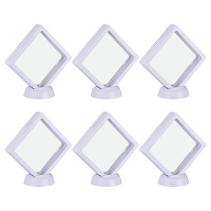 Unique Bargains Floating Frame Jewelry Display Box with Base 6 Pcs - 1 of 4