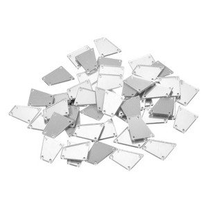 Unique Bargains Flat Back Sew on Acrylic Irregular Mirror Rhinestones Beads 50 Pcs - 1 of 4