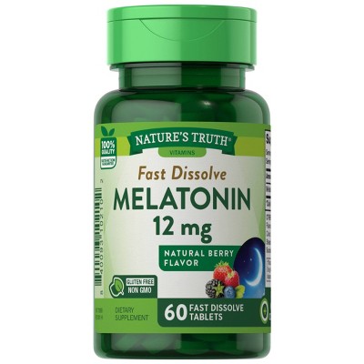 Nature's Truth Melatonin Fast Dissolve Tablets - Berry - 60ct