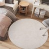 Washable Modern Solid Rug Non Slip Low Pile Rug Soft Contemporary Throw Floor Cover Foldable Indoor Carpet for Living Room Bedroom Playroom Nursery - 3 of 4