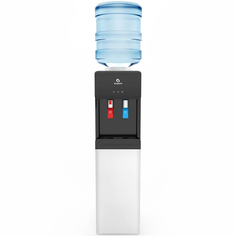 Avalon Top Loading Hot &#38; Cold Water Cooler Dispenser - Slim Design - White, 1 of 4