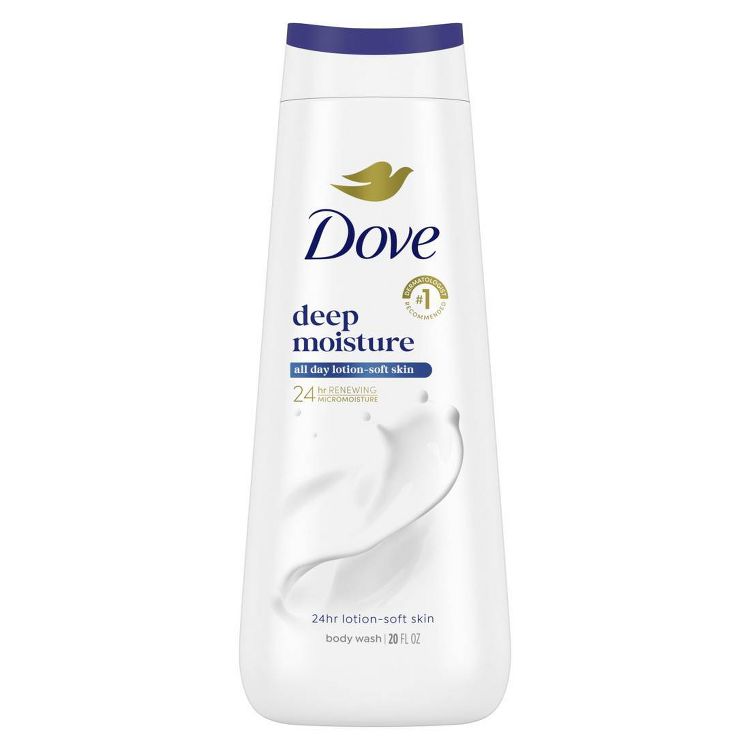 Dove Deep Moisture Body Wash Nourishes the Driest Skin 24hr Lotion-Soft Skin, 1 of 12