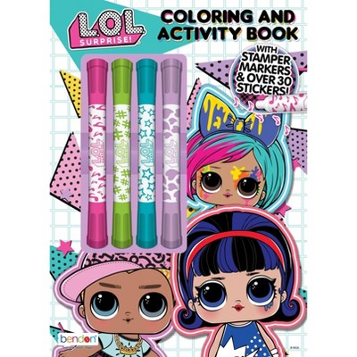 Lol Surprise Coloring Book With Mini Stamper Markers : Target