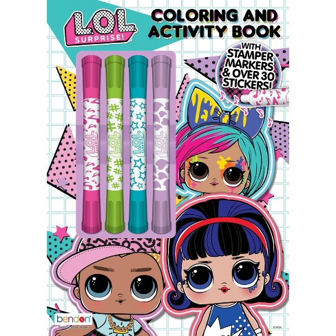Lol Surprise Coloring Book With Mini Stamper Markers : Target