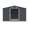 Outdoor Storage Shed Large Metal Tool Sheds, Heavy Duty Storage House with Sliding Doors - 3 of 4