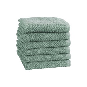 Isla Jade 6pc Popcorn Washcloth Set - 1 of 4
