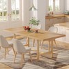 LITTLE TREE 63" Wooden Kitchen Dining Table Wood - 2 of 4