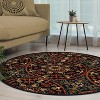 Abstract Geometric Medallion Traditional Modern Casual Floral High-Traffic Power-Loomed Indoor Area Rug by Blue Nile Mills - 3 of 4