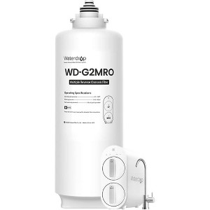 Waterdrop WD-G2MRO Reverse Osmosis Filter, Replacement for WD-G2-B, WD-G2-W, WD-G2MNR-W Reverse Osmosis System, Reduce PFAS, 2-year Lifetime - 1 of 4