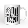 Baseball Dad Mug, Patriotic Gift for Sports Fathers| OrnamentallyYou - 4 of 4