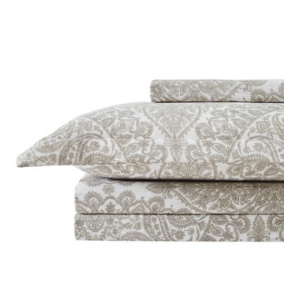 Ashanti Bone Oversized Full/Queen Microfiber Duvet Cover Set
