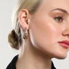 SOHI Women's Champayne Gold The Medium Shell Stud Earrings - 4 of 4