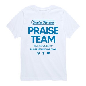 Boys' - Instant Message - Sunday Morning Praise Team Short Sleeve Graphic T-Shirt - 1 of 4