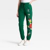 Adult Grinch Singing Fleece Graphic Pants - Green - 2 of 3