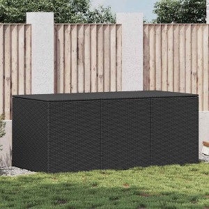 Garden Storage Box Poly Rattan vidaXL - 1 of 4