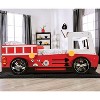 miBasics Twin Kamphora Fire Truck Engine Youth Kids' Bed Red - 3 of 4