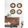 FONTOI Round Retro Wall Mirror with Gold Metal Frame, Decorative Mirror Wall Decor for Living Room, Entryway, Gold, 2.2"*16.3"*16.1" - 4 of 4