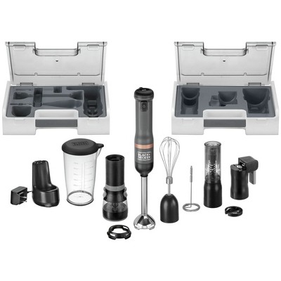 Black & Decker BCKM1016KS01 Kitchen Wand Variable Speed Lithium-Ion 6-in-1 Cordless Grey Kitchen Multi-Tool Kit