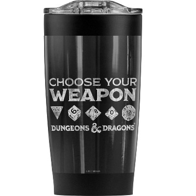 Dungeons And Dragons Choose Your Weapon Steel Tumbler 20oz Coffee Travel Mug