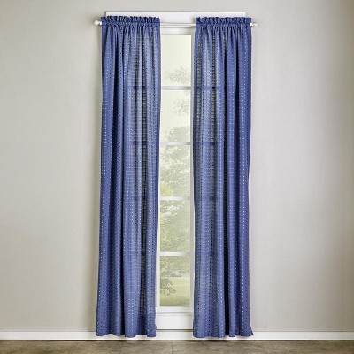 SKL Home Hopscotch Window Panel, 42" x 63", Denim