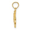 Black Bow Jewelry 14k Yellow Gold Paris Eiffel Tower Pendant - 2 of 4