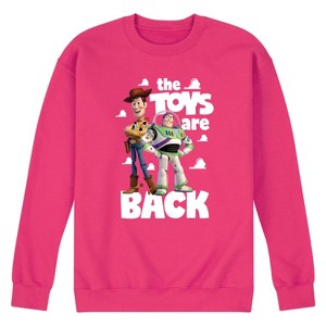 Men's - Toy Story - Woody and Buzz The Toys Are Back Graphic Fleece Sweatshirt - 1 of 3