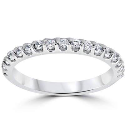 Pompeii3 1/2ct Prong Diamond Wedding Ring 14K White Gold