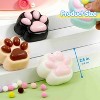 Joyfy 4 Pcs Taba Paw Squeeze Toys Colorful Kawaii Mochi Fufu Sensory Toys, Cat Paw Taba Squeeze Squishies Toy for Party Favors, Gifts for Adults Kids - 4 of 4