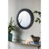 MAYEERTY 23.5" Circle Wall Mirror with Wooden Black Frame, Antique Classic Decor Mirror for Living Room, Foyer, Bathroom, Office - 3 of 4