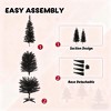 Racxily Mini Tabletop Christmas Tree -2ft Artificial Tree,Lightly Flocked, 68 Tips,Stable Plastic Cement Base,Festive Decor for Desk/Table/Mantel - 2 of 4