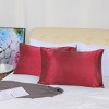 PiccoCasa Satin Silky Machine Washable Envelop Closure Pillowcases for Hair and Skin 2 Pcs - 2 of 4