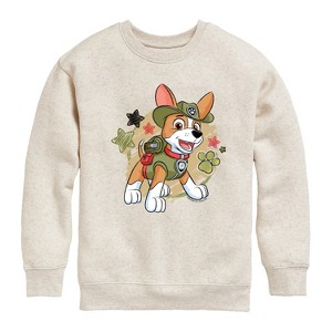 Boys' - Paw Patrol - Tracker Paw Patrol Graphic Long Sleeve Fleece Sweatshirt - 1 of 4