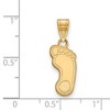 Black Bow Jewelry 14k Yellow Gold North Carolina Tar Heels NCAA Medium Pendant - 2 of 3