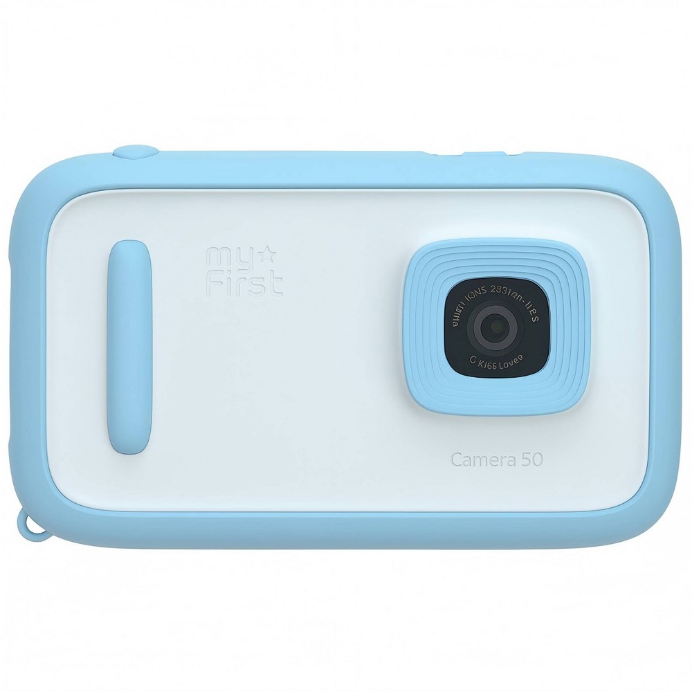 Photos - Camera myFirst  50 Kids Ai  HD Video 20MP Rear 16MP Selfie Lens 16GB Storage & Lanyards - Blue 