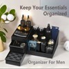 Attop 1Pc Cosmetic Storage Box With Drawers Cologne Organizer Holder For Dresser Perfume Stand Bathroom Countertop Organizer - 3 of 4